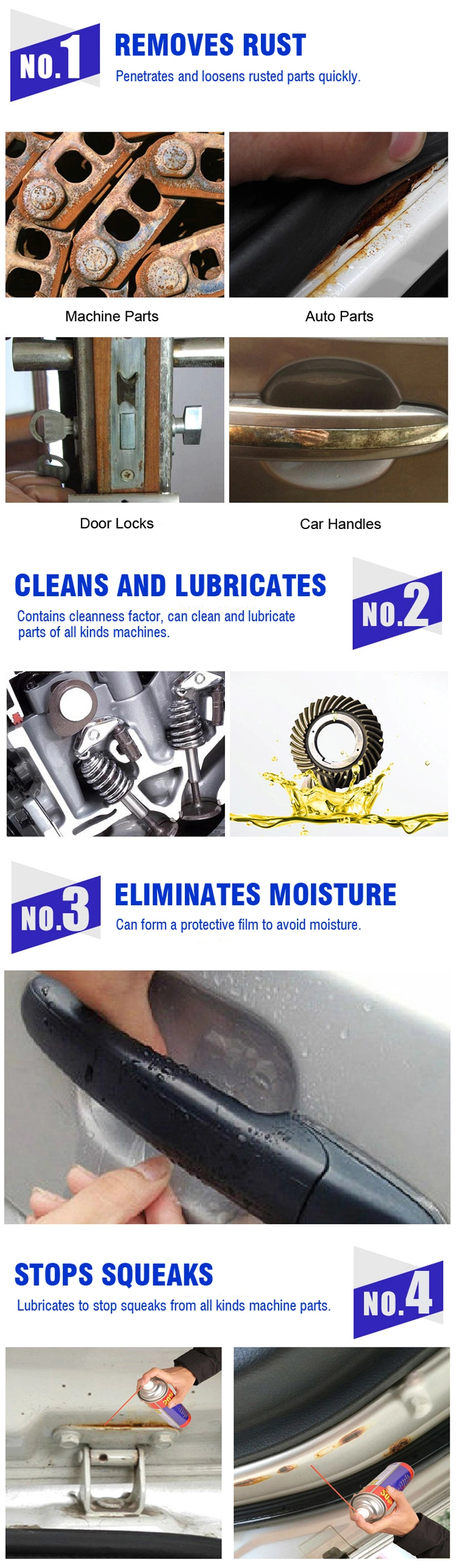 Supply Anti-Rust Lubricant Rust Away Rust Removal Products